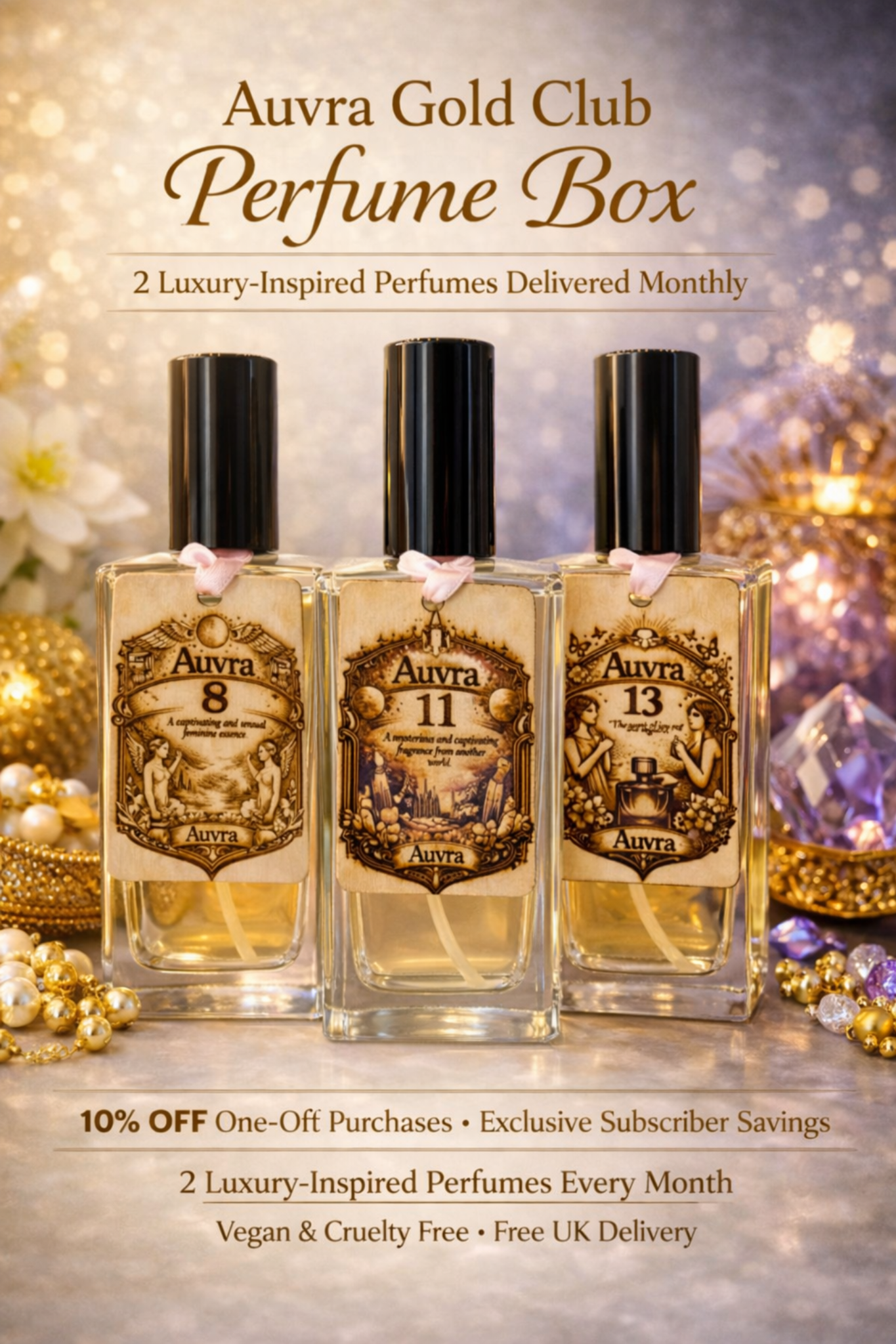 Auvra Gold Club Perfume Box